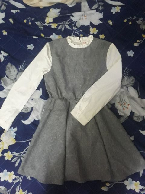 Đầm xám phối hàng bán live | BigBuy360 - bigbuy360.vn