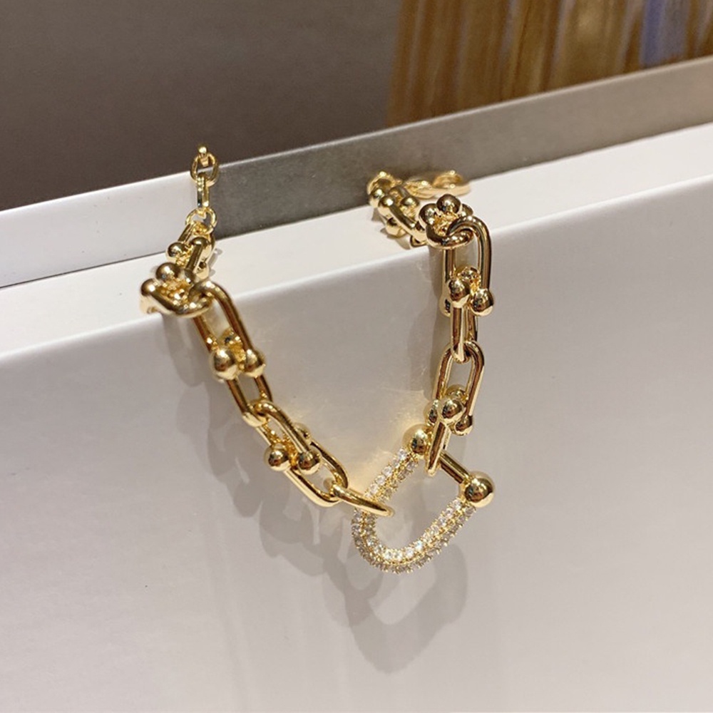 Vòng đeo tay đính đá zircon tinh tế thời trang cho nữ