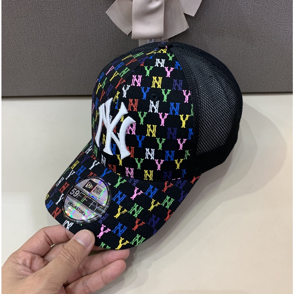 Nón Mũ Lưỡi Trai NY MLB Chữ Màu Cao Cấp, Họa Tiết , Chất Liệu Lưới Thoáng Mát