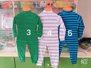 Set 3 bộ cotton len cho bé( bé trai và gái)
