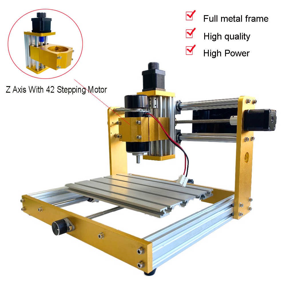 Combo Máy Cắt, Khắc Chuyên Dụng CNC 3018 Plus công suất lớn nhôm nguyên khối + Laser Tùy chọn