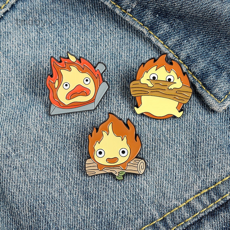 Tmdbyx Trâm cài áo hình lâu đài chuyển động của Howl