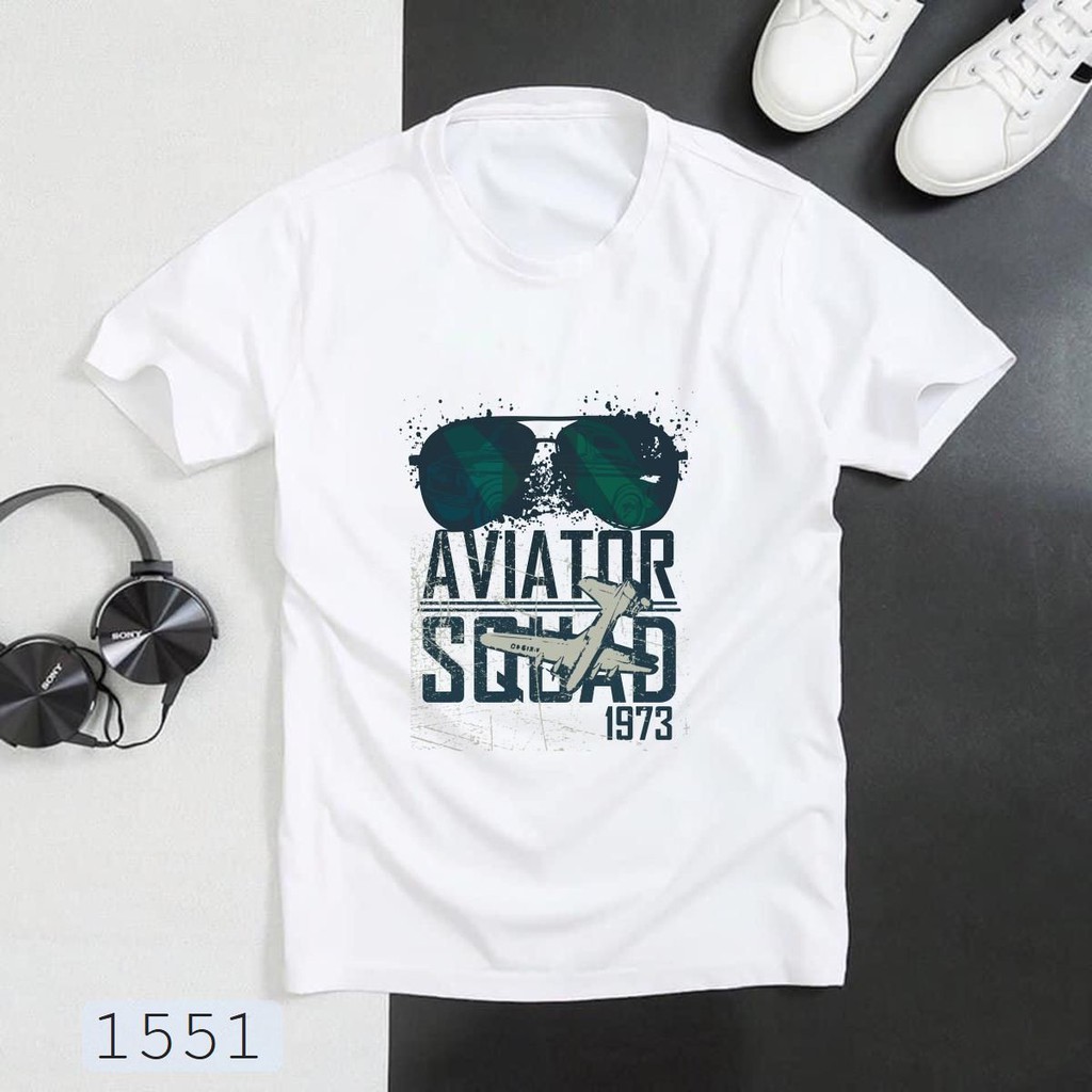 ÁO THUN UNISEX PILOT 1973 AVIATOR TAY NGẮN TAY LỠ NAM VÀ NỮ AOMI IN HÌNH SIÊU HOT AOMIVN