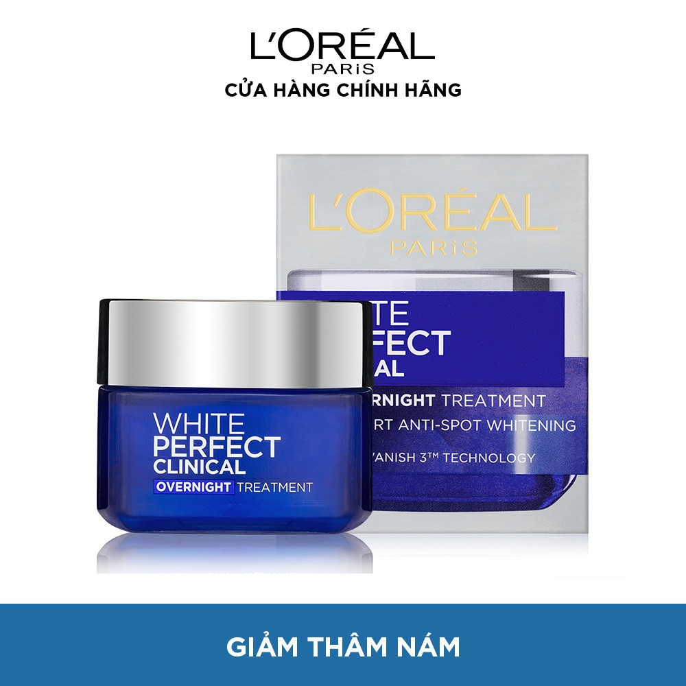 Kem dưỡng trắng mịn và giảm thâm nám ban đêm L'Oreal Paris White Perfect Clinical 50ml | BigBuy360 - bigbuy360.vn