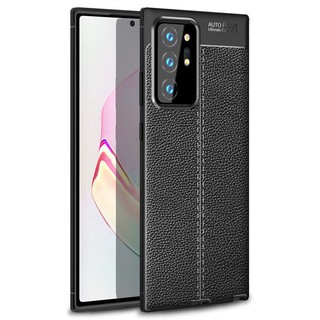 Ốp lưng Auto focus giả da cho Samsung Galaxy Note 20, Note 10, Note 9, Note 8 Ultra 5G/Plus/Lite silicone dẻo
