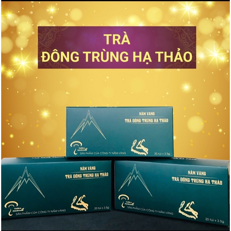 [Trà túi lọc] Trà Đông Trùng Hạ Thảo Nấm Vàng