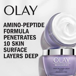 [Hàng Mỹ] Kem dưỡng ban đêm tái tạo da ngừa lão hóa Olay Regenerist Night Recovery Cream Face Moisturizer (48g)
