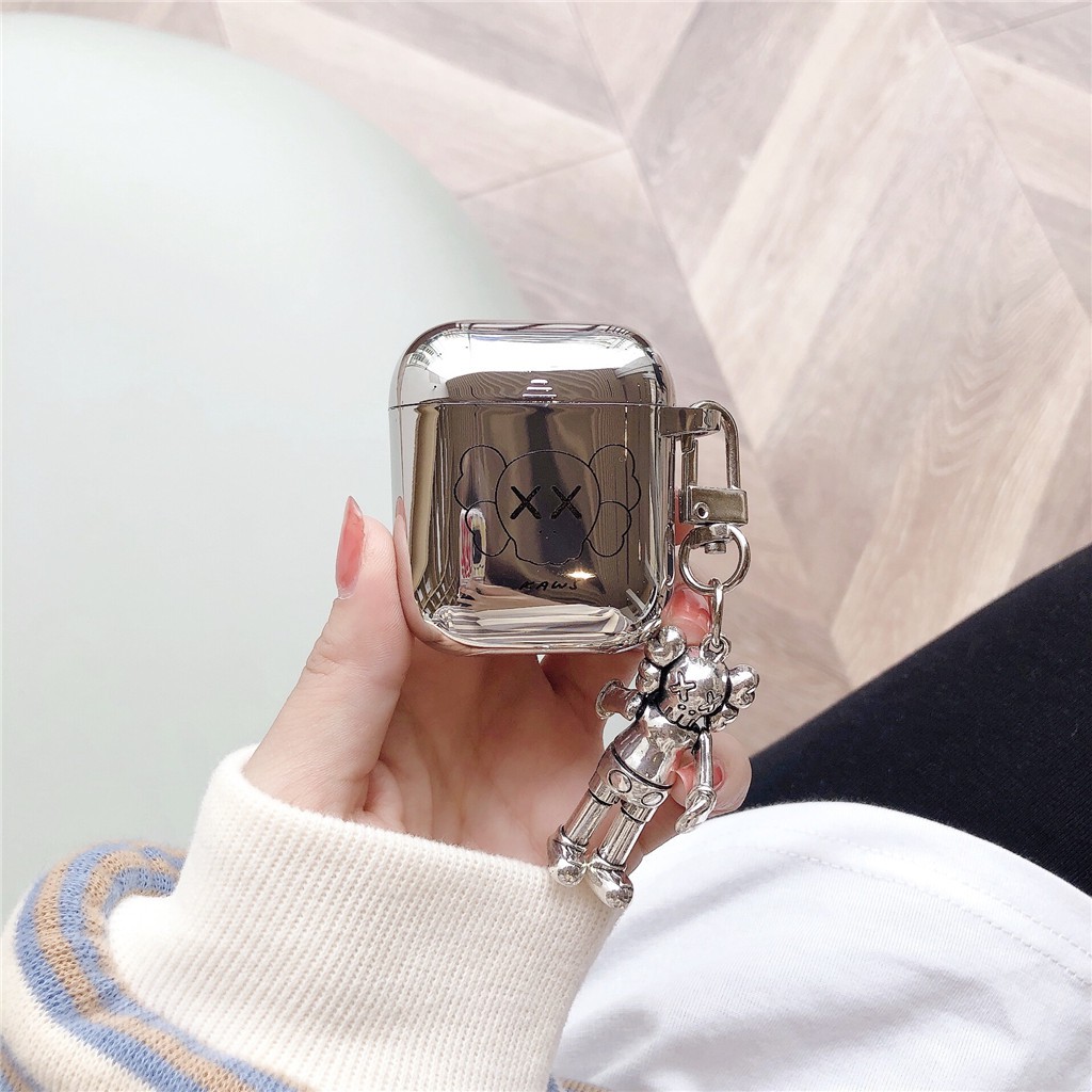 Vỏ bảo vệ tai nghe airpods 1/2/pro bằng silicon hình hoạt hình xinh xắn | BigBuy360 - bigbuy360.vn