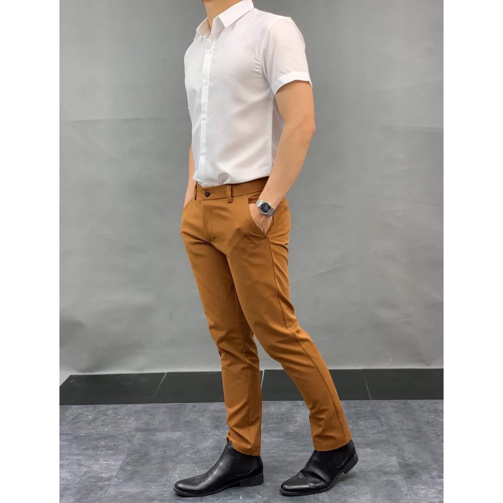 Quần kaki nam form Hàn Quốc chất vải kaki mềm mịn bền màu ống ôm chất lượng cao cấp Q0008