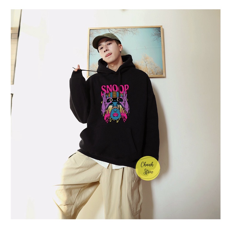 Áo Hoodie Form Rộng Unisex Snoop