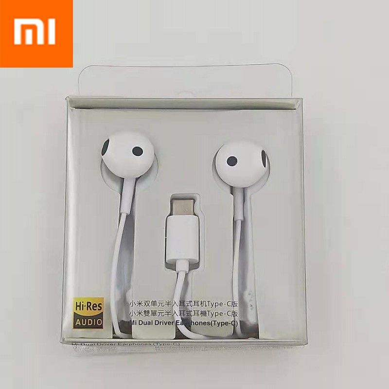 Tai Nghe Nhét Tai Jack 3.5mm / Type-c Có Mic Điều Khiển Kép Cho xiaomi huawei oppo vivo