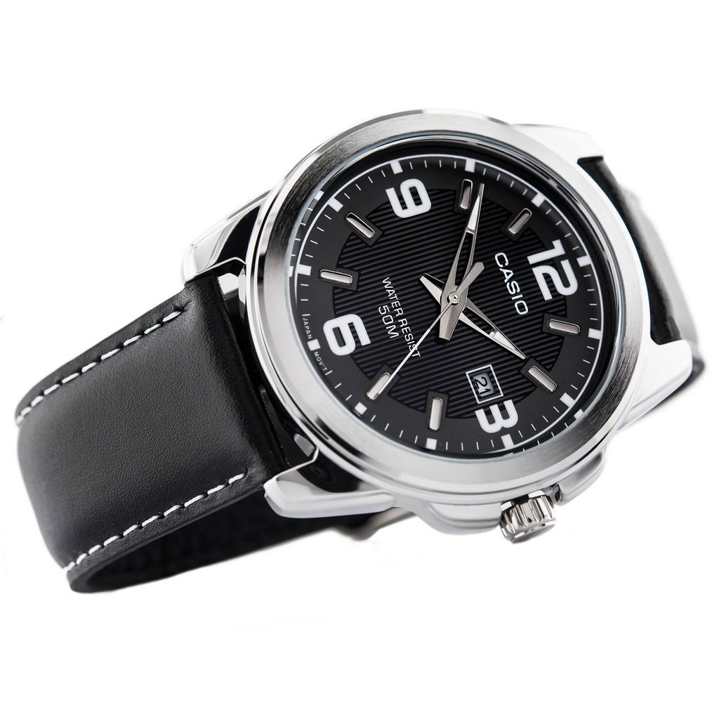 Đồng hồ nam dây da Casio chính hãng Anh Khuê MTP-1314L-8AVDF