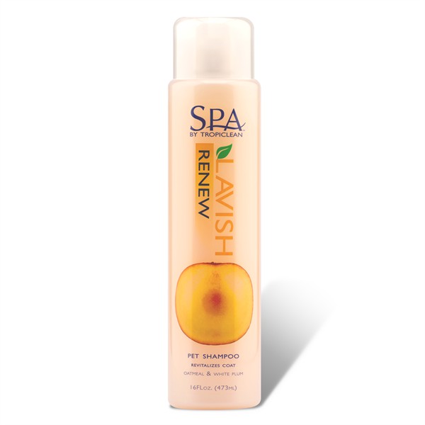TROPICLEAN SPA RENEW Sữa Tắm Cho Chó Mèo Phục Hồi Lông Xỉn Màu Hương Mận