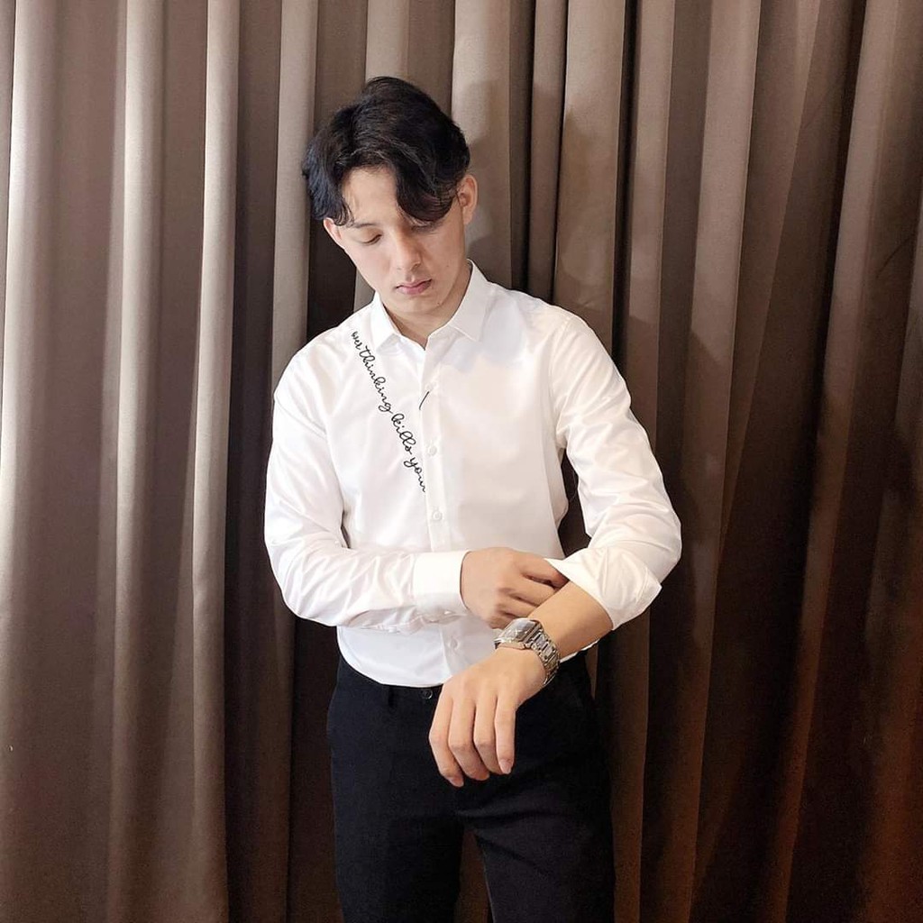 Áo Sơ Mi nam cao cấp chất lụa kate sang trọng hiện đại hàng hiếm | BigBuy360 - bigbuy360.vn