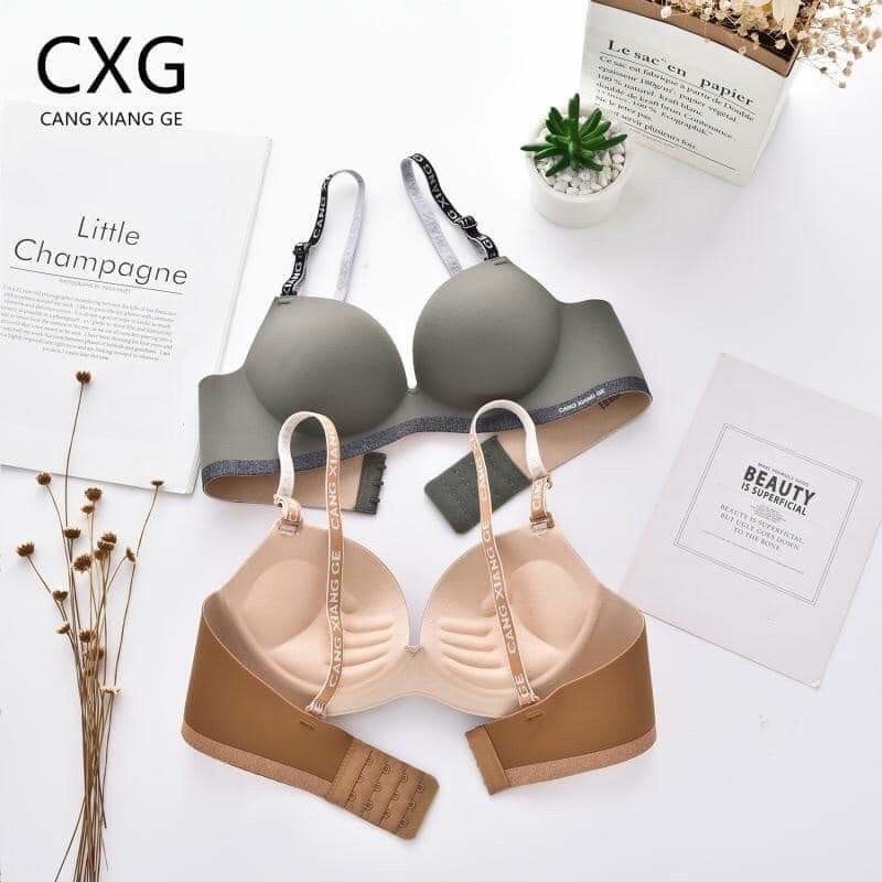 Áo ngực nữ su đúc không gọng nâng ngực dây chữ viền lai ⚡FreeShip⚡ áo lót su đẹp nổi bật A19 Hieu Store24h | BigBuy360 - bigbuy360.vn