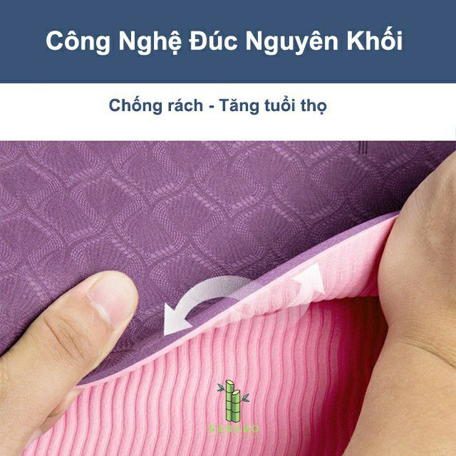 THẢM TẬP YOGA TPE CAO CẤP 2 LỚP 6MM