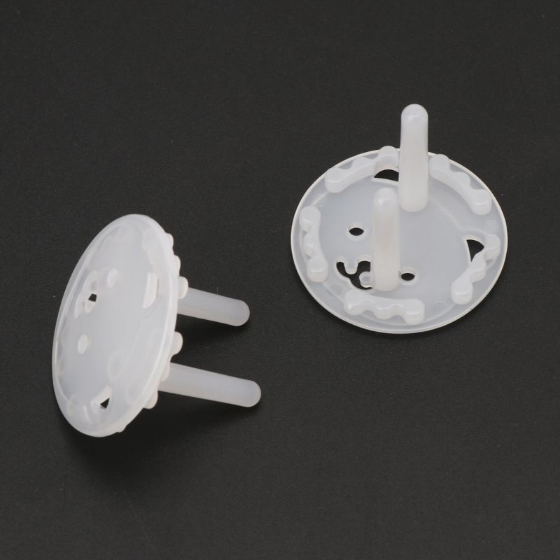 Set 10 nắp đậy ổ cắm điện EU 2 lỗ chống sốc an toàn cho bé