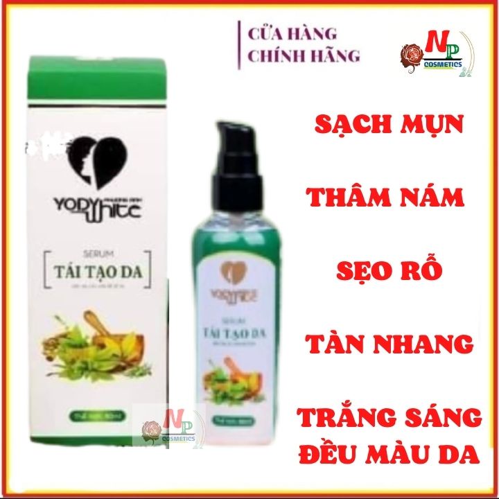 Serum thảo dược Tái tạo da Yody White Phương Anh chai xanh 80ml