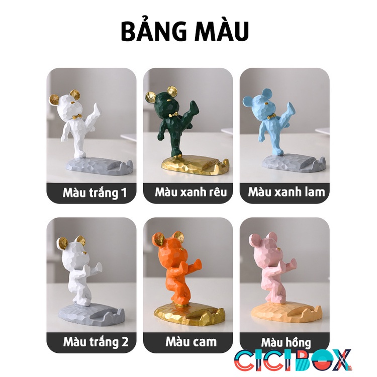 Giá Đỡ Điện Thoại, Ipad Mini Gấu Decor Xem Phim Dễ Thương Đồ Trang Trí Bàn Học Bàn Làm Việc