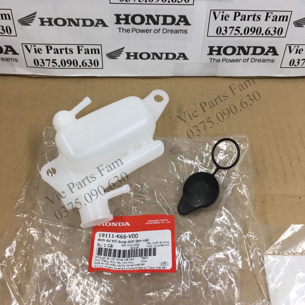Bộ bình nước phụ Winner X, Winner đời đầu, Winner V1 chế từ bình nước xe AB 125, hàng din honda mới 100%