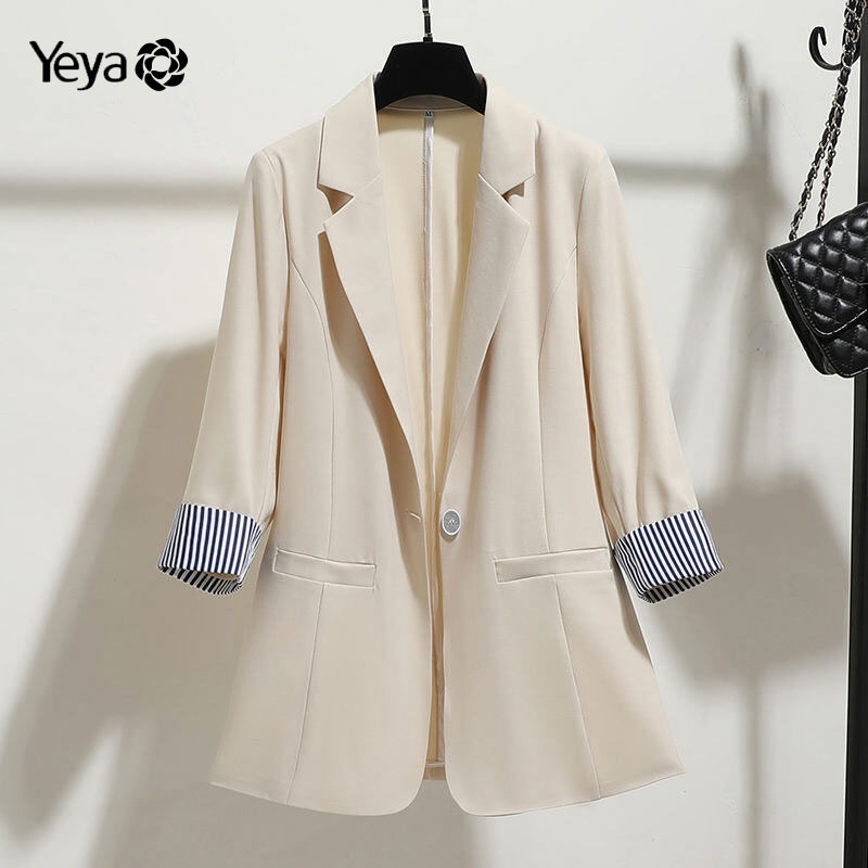 Áo khoác vest YEYA tay dài trung bình thời trang thanh lịch cho nữ | BigBuy360 - bigbuy360.vn