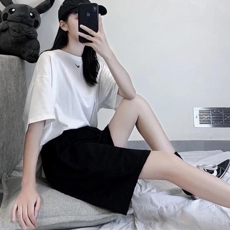 QUẦN SOOC NỮ ống rộng đen trơn basic, quần đùi đen style Ulzzang