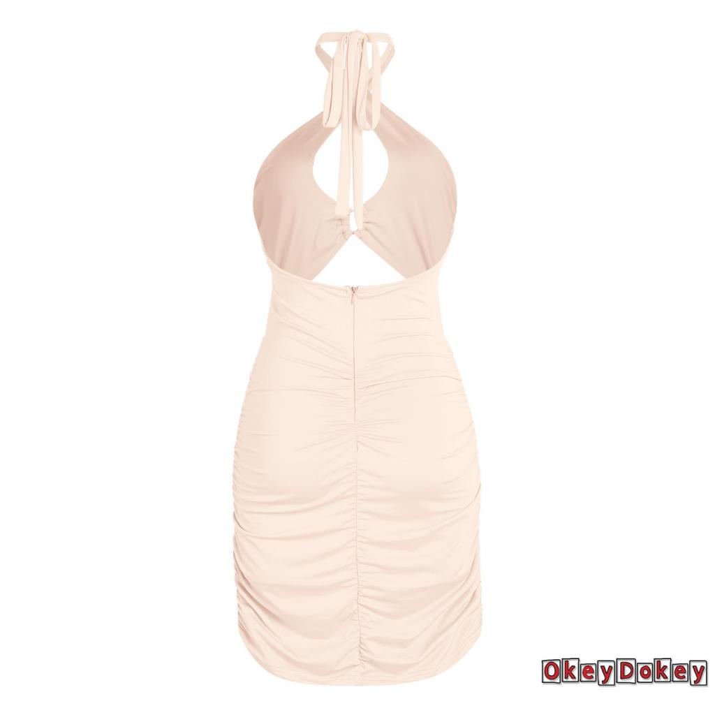 Đầm không tay Một Mảnh Hở Lưng Gợi Cảm Hợp Thời Trang