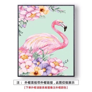TRANH TÔ MÀU THEO SỐ CHỦ ĐỀ HẠC FLAMINGO
