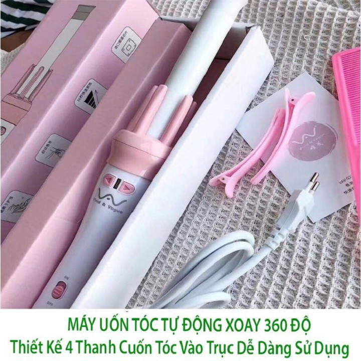 MÁY LÀM SÓNG TÓC RD-2118, MÁY UỐN XOĂN, XOAY TỰ ĐỘNG 360 ĐỘ HÀN QUỐC -