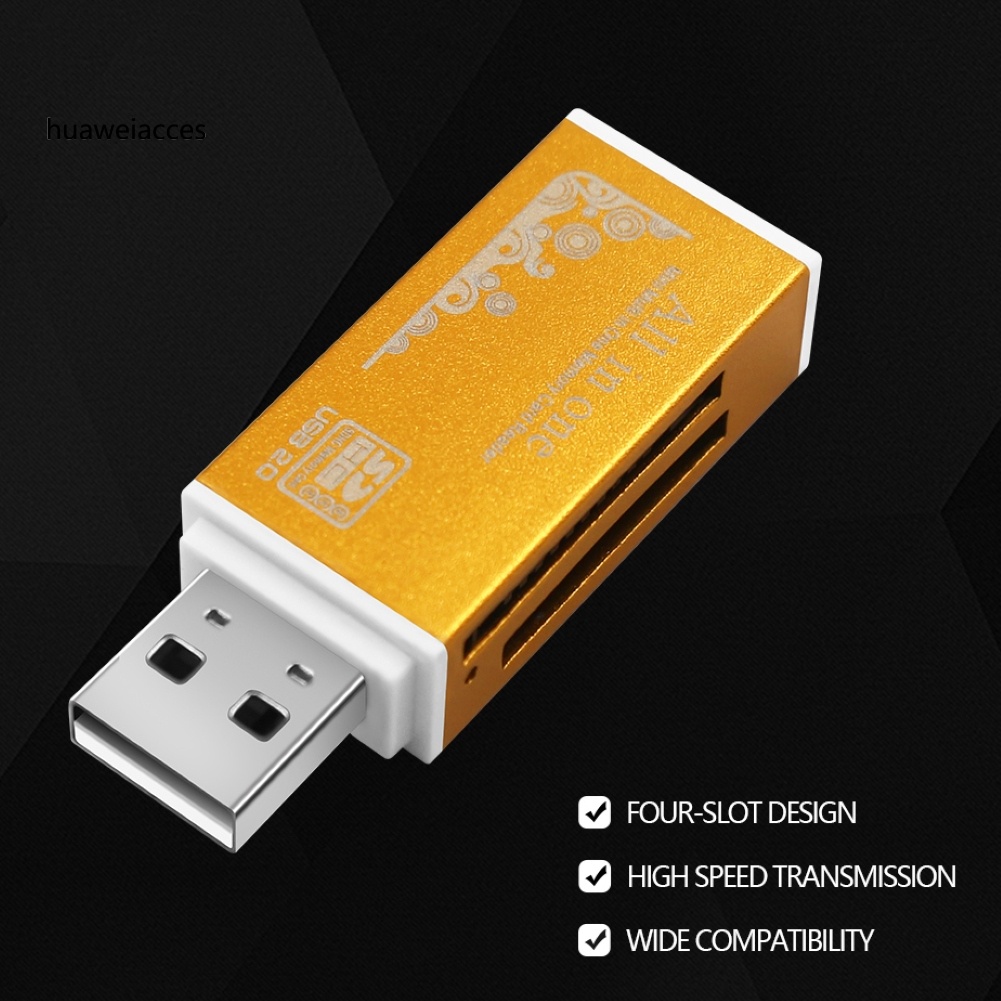 Đầu Đọc Thẻ Nhớ Hua Usb 2.0 Micro-Sd / Tf / Ct / Ms / Sdhc / Mmc | BigBuy360 - bigbuy360.vn