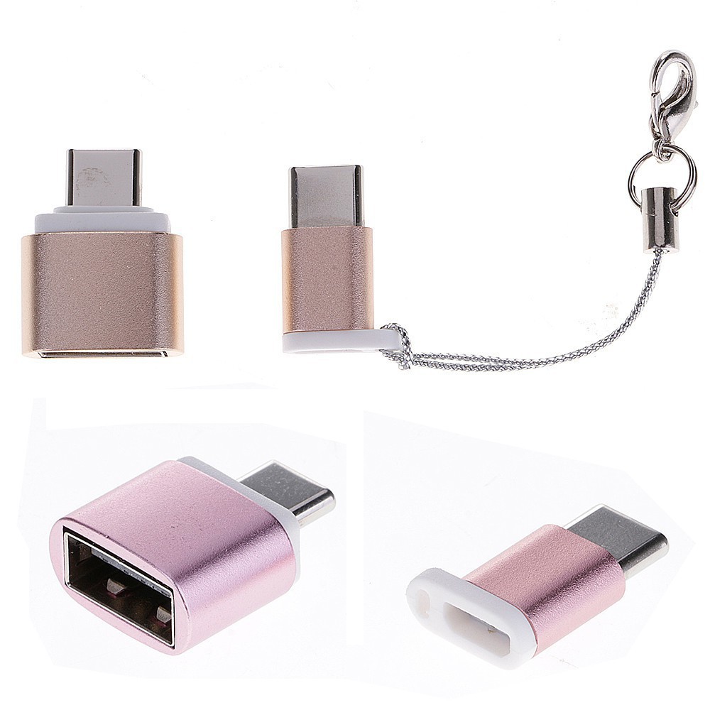 Đầu chuyển đổi từ cổng Micro USB sang USB-C Type-C + USB OTG  bán lỗ