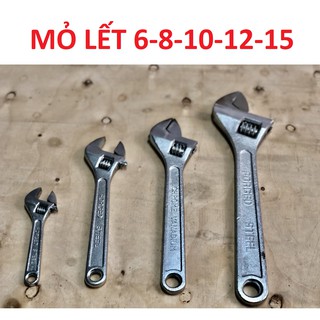 Mỏ lết thép trắng 6 8 10 12 15