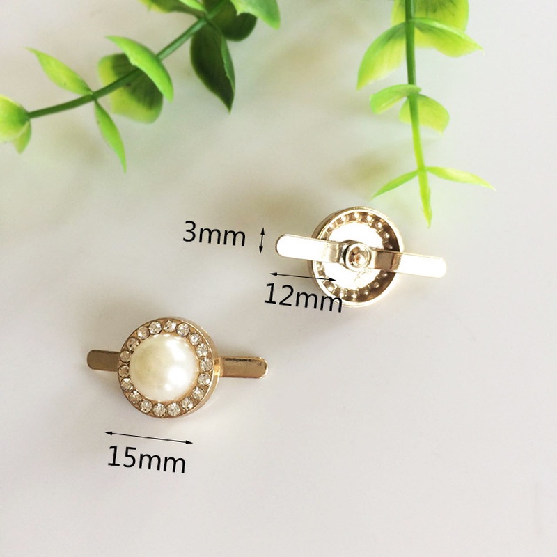 Phụ Kiện Trang Trí Giày Hình Con Ong Đính Ngọc Trai Giả Thiết Kế Mới DIY