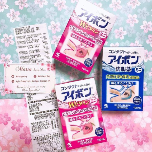 [Hàng Chính Hãng]NƯỚC RỬA MẮT EYEBON W VITAMIN Nhật Bản