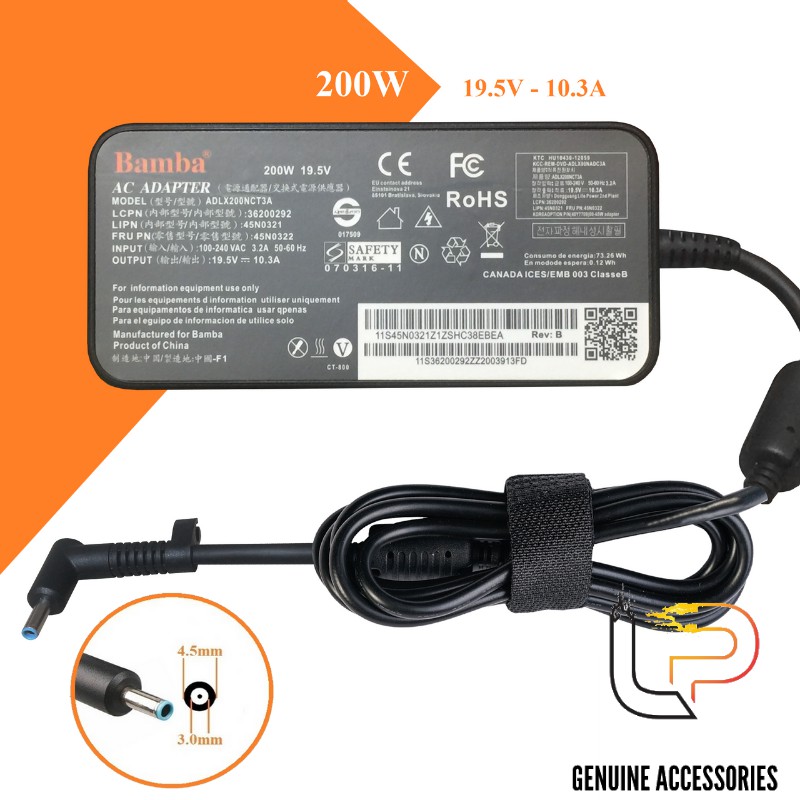 BỘ SẠC LAPTOP HP 19.5V- 10.3A Đầu Kim nhỏ Slim - ADAPTER LAPTOP HP 19.5V- 10.3A Đầu Kim nhỏ Slim