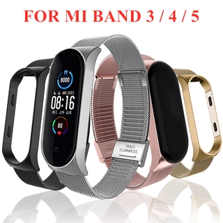 XIAOMI MI XIAOMI MI Dây Đeo Thay Thế Chất Liệu Kim Loại Dạng Lưới Cho Mi Band 3 4 5
