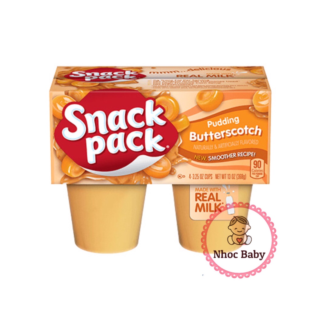 [7/2022] Váng sữa Pudding Snack Pack cho bé từ 6 tháng tuổi