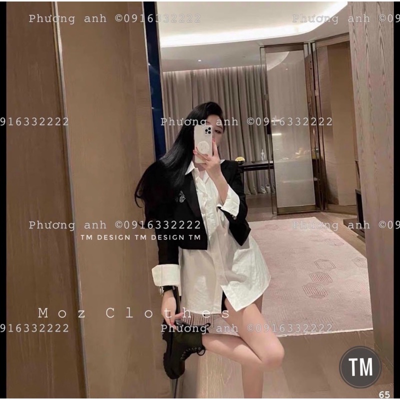 Áo Vest Chrome Heart Đính Đá Dáng Ngắn TM • Melanie Boutique