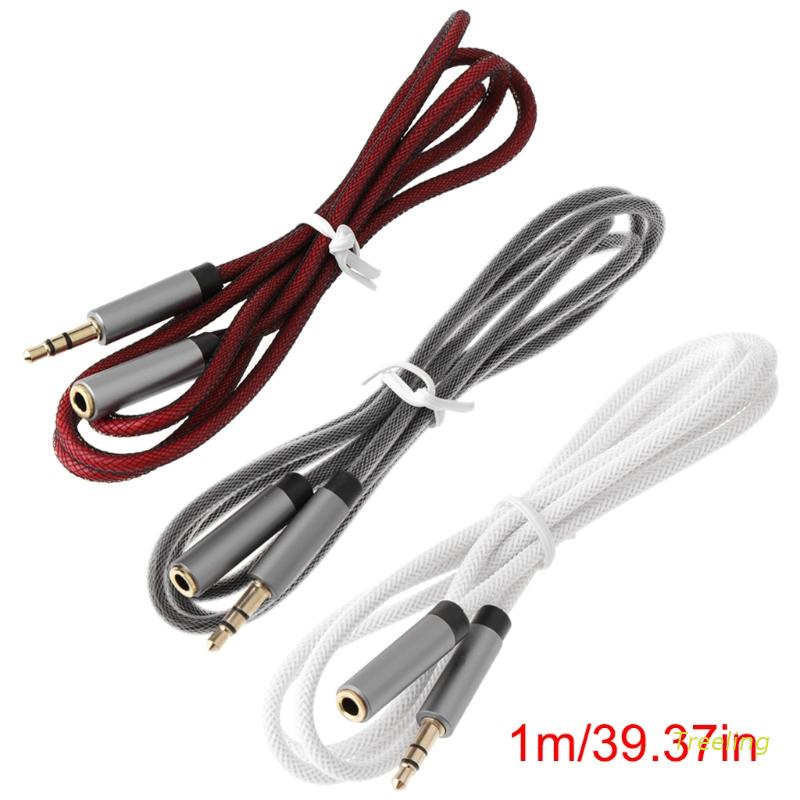 Dây Cáp Âm Thanh Mở Rộng Cổng 3.5mm Cho Xiaomi Huawei Samsung HTC
