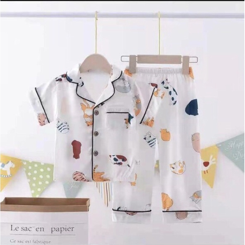 bộ pijama mặc nhà cộc tay quần dài bé trai/ bé gái hàng quảng châu cao cấp nhiều màu ( sz 10-20kg) kèm hình và video