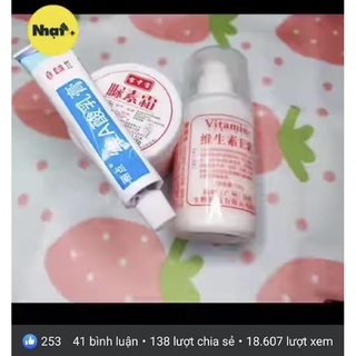 Kem tretinion A 0.025% xanh dương hot tiktok nội địa Trung bổ sung thành phần bột ngọc trai dưỡng trắng da