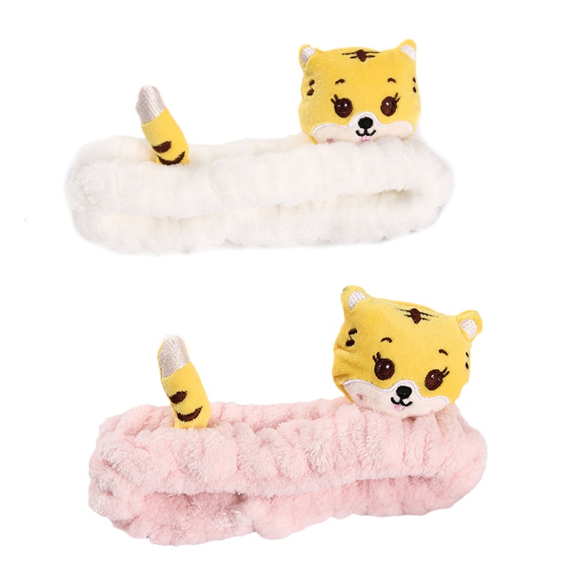 Băng Đô Nhung San Hô Mềm Mại Co Giãn Không Trượt Dùng Rửa Mặt Cho Nữ