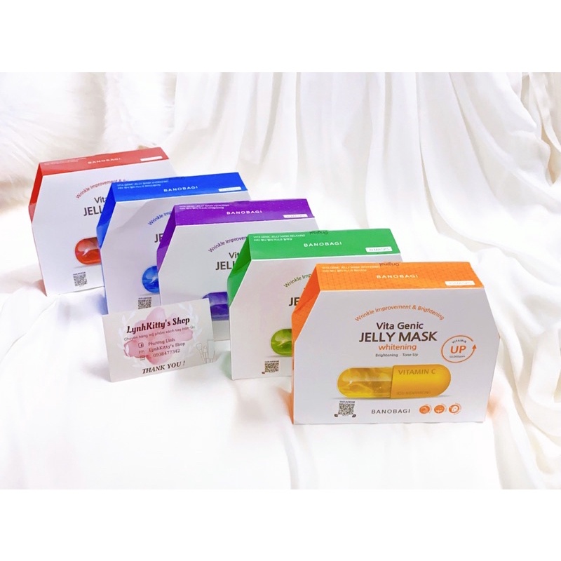 TỔNG HỢP CÁC LOẠI MẶT NẠ VITA JELLY HỘP 10 MIẾNG