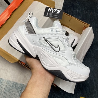 Giày sneaker đế cao M2k Tekno Trắng Đen - Hype Sneaker | Phiên bản 1:1 .