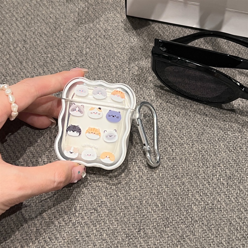 Ốp case vỏ airpods 1 2 3 pro pro2 bao đựng tai nghe không dây ốp đôi Cún Mèo dễ thương