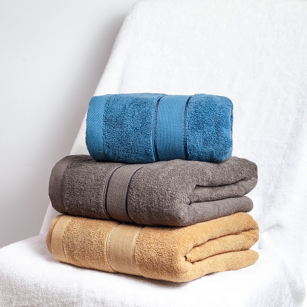 Bộ 6 Khăn Cao Cấp HANOITEX 100% Cotton Dày Dặn, Thấm Hút Tốt, Không Phai Màu