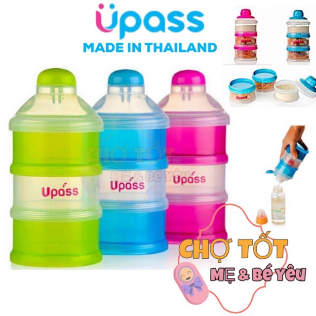 HỘP CHIA SỮA 3 NGĂN UPASS THÁI LAN