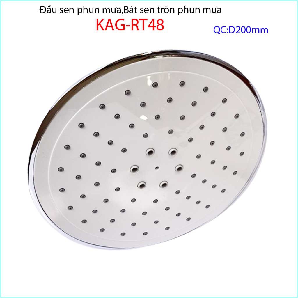 Bát sen tắm đứng KAG-BS36, Bát sen tắm phun mưa tròn D22cm tia nước nhiều phun mạnh sử dụng tốt