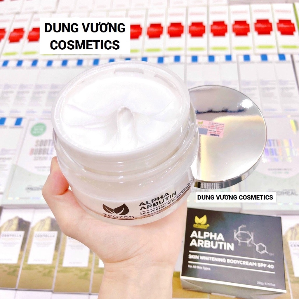 Kem dưỡng body Zeozon Alpha Arbutin Skin Whitening Body Cream SPF 40