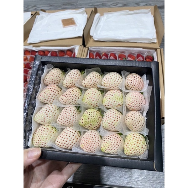 Dâu Bạch Tuyết Size 20 trái Thơm Siêu Ngọt